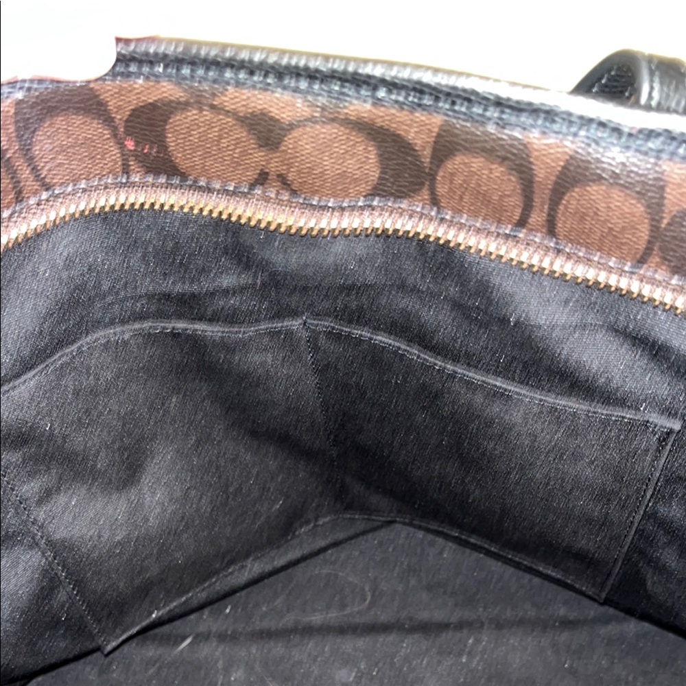 Coach Black and Brown Signature Tote - Picture 9 of 13